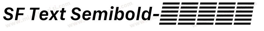 SF Text Semibold字体转换